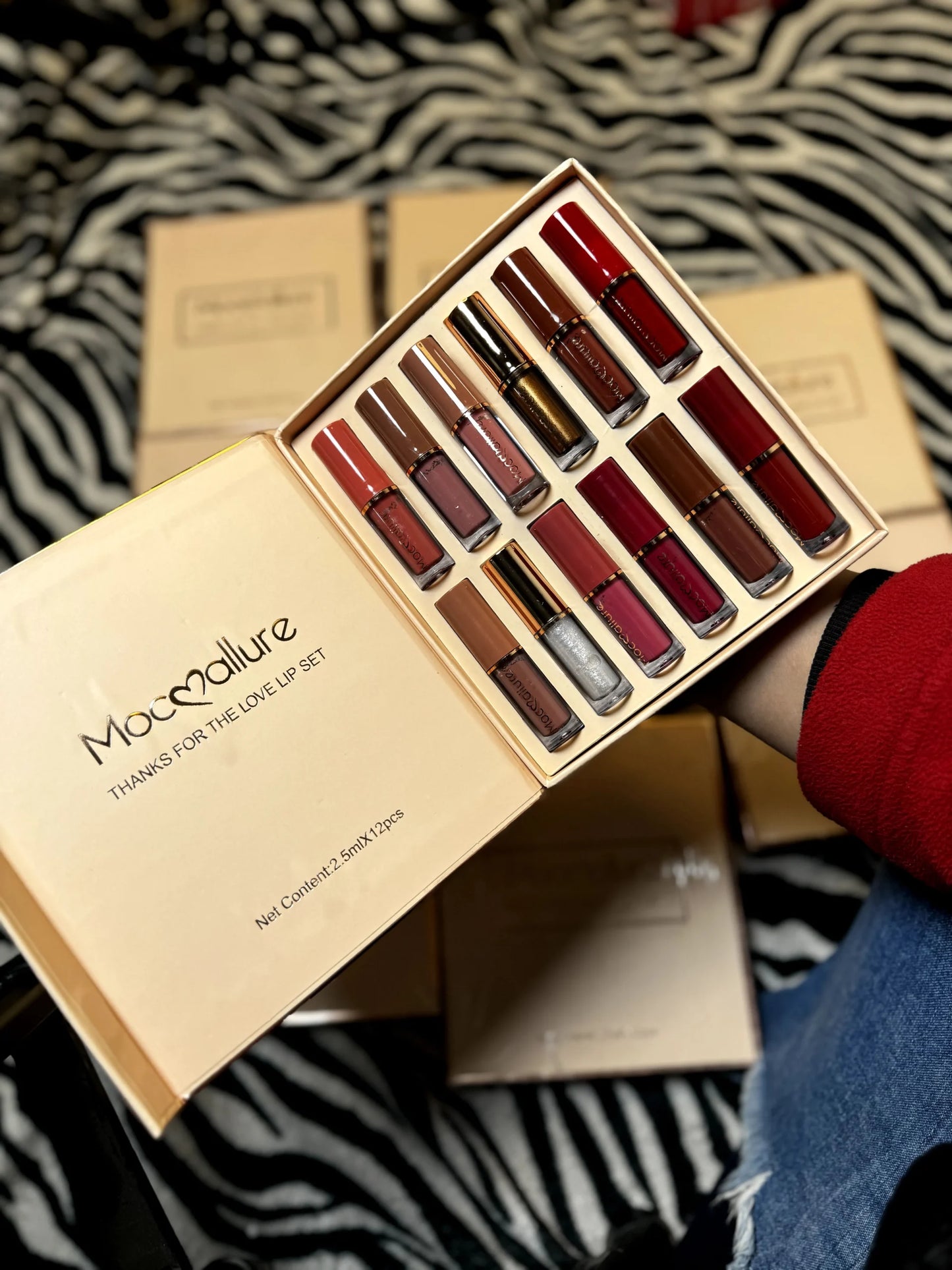 12 pcs Mocallure Lip Gloss