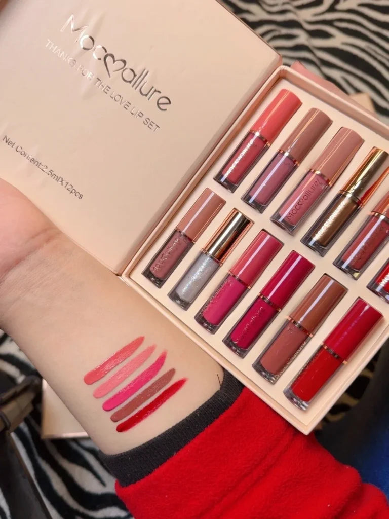 12 pcs Mocallure Lip Gloss