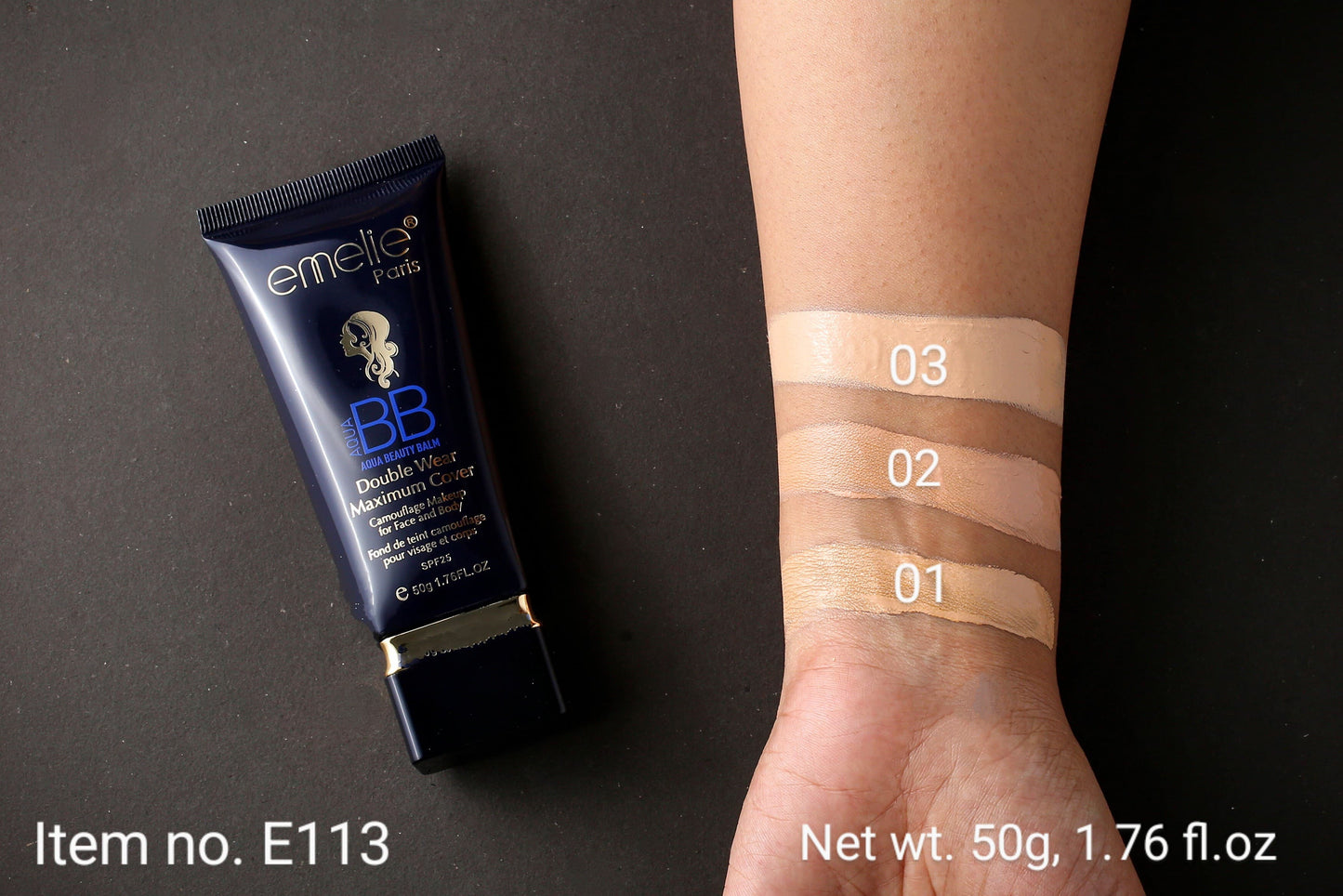 Emelie BB Cream Double Wear Maximum Cover